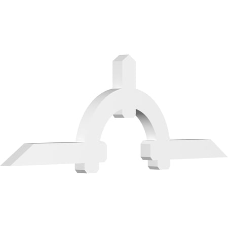 96"W x 32"H x 4"D x 6"F, 8/12 Pitch, Ericson Architectural Grade PVC Gable Bracket