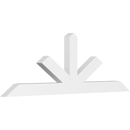 96"W x 32"H x 4"D x 6"F, 8/12 Pitch, Saratoga Architectural Grade PVC Gable Bracket