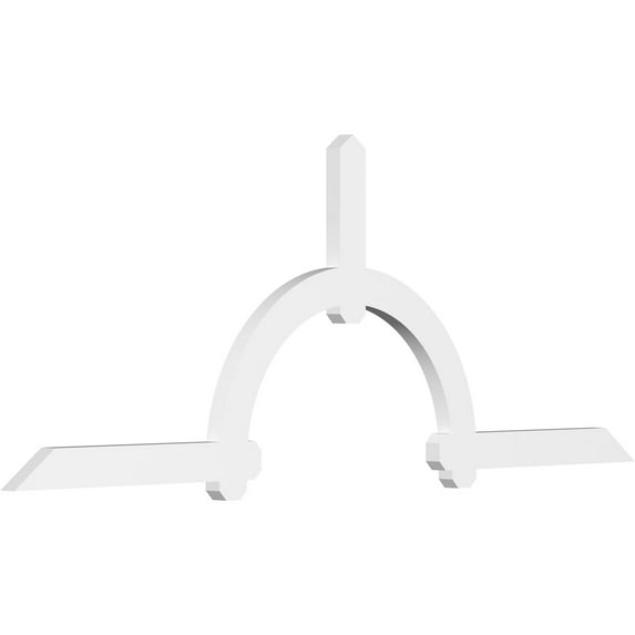 96"W x 36"H x 2"D x 4"F, 9/12 Pitch, Ericson Architectural Grade PVC Gable Bracket