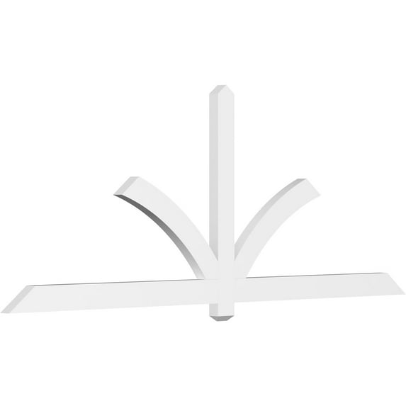 96"W x 36"H x 2"D x 4"F, 9/12 Pitch, Redmond Architectural Grade PVC Gable Bracket