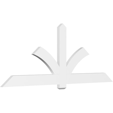 96"W x 36"H x 2"D x 6"F, 9/12 Pitch, Redmond Architectural Grade PVC Gable Bracket