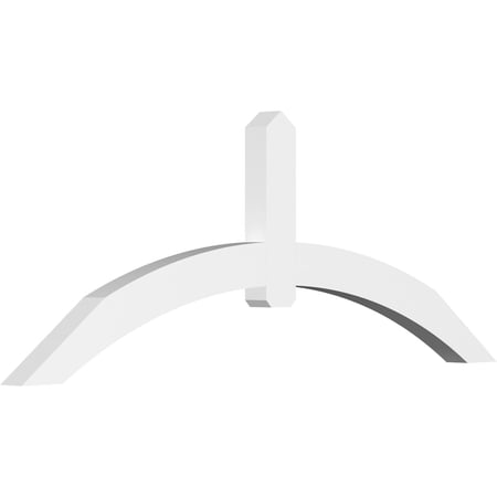 96"W x 36"H x 4"D x 6"F, 9/12 Pitch, Archdale Architectural Grade PVC Gable Bracket
