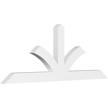 96"W x 36"H x 4"D x 6"F, 9/12 Pitch, Richland Architectural Grade PVC Gable Bracket