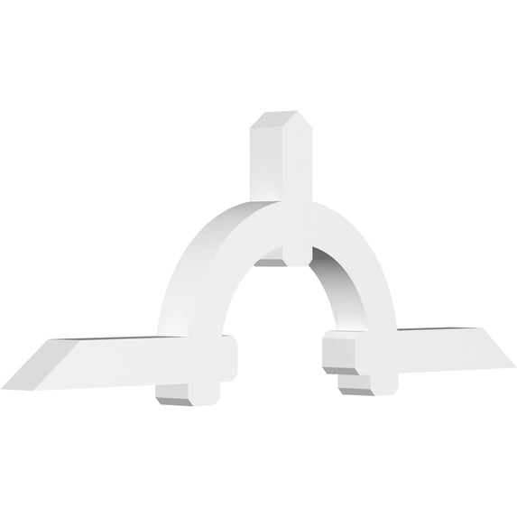 96"W x 36"H x 6"D x 6"F, 9/12 Pitch, Ericson Architectural Grade PVC Gable Bracket