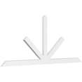 thumbnail image 1 of 96"W x 40"H x 2"D x 4"F, 10/12 Pitch, Saratoga Architectural Grade PVC Gable Bracket, 1 of 8
