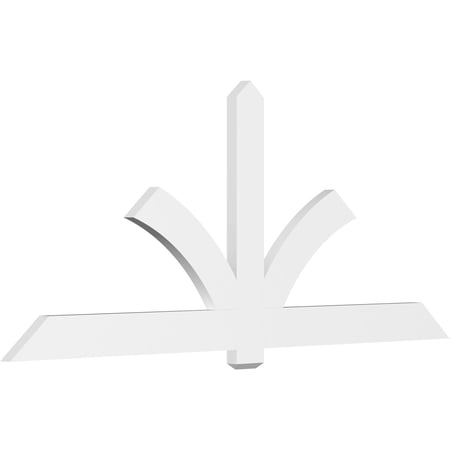 96"W x 40"H x 2"D x 6"F, 10/12 Pitch, Redmond Architectural Grade PVC Gable Bracket