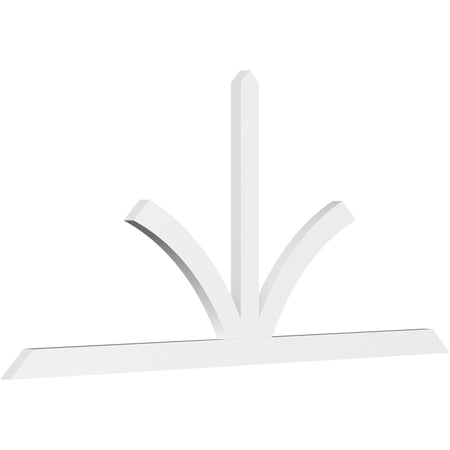 96"W x 44"H x 2"D x 4"F, 11/12 Pitch, Richland Architectural Grade PVC Gable Bracket