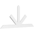 thumbnail image 1 of 96"W x 44"H x 2"D x 6"F, 11/12 Pitch, Saratoga Architectural Grade PVC Gable Bracket, 1 of 8
