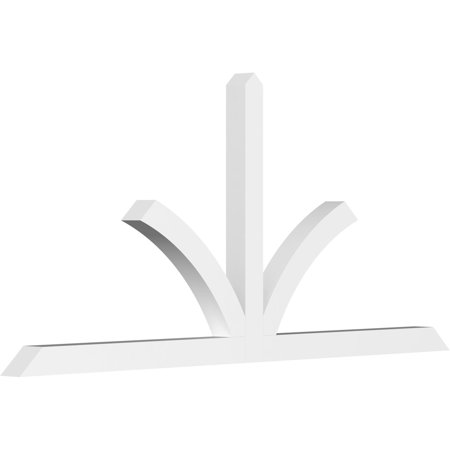 96"W x 44"H x 4"D x 4"F, 11/12 Pitch, Richland Architectural Grade PVC Gable Bracket