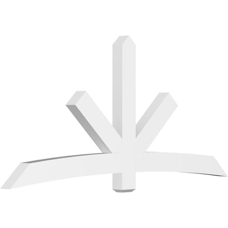 96"W x 44"H x 4"D x 6"F, 11/12 Pitch, Alberta Architectural Grade PVC Gable Bracket