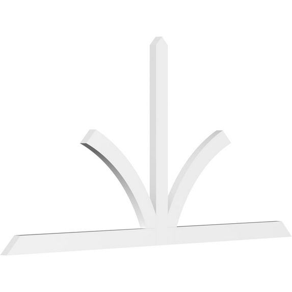 96"W x 48"H x 2"D x 4"F, 12/12 Pitch, Richland Architectural Grade PVC Gable Bracket