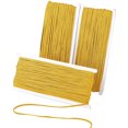thumbnail image 1 of 96 Yards 3mm Flat Polyester Thread Braided Beading Cord for Quilting Trimming Crafts Making Gold DIY, 1 of 9