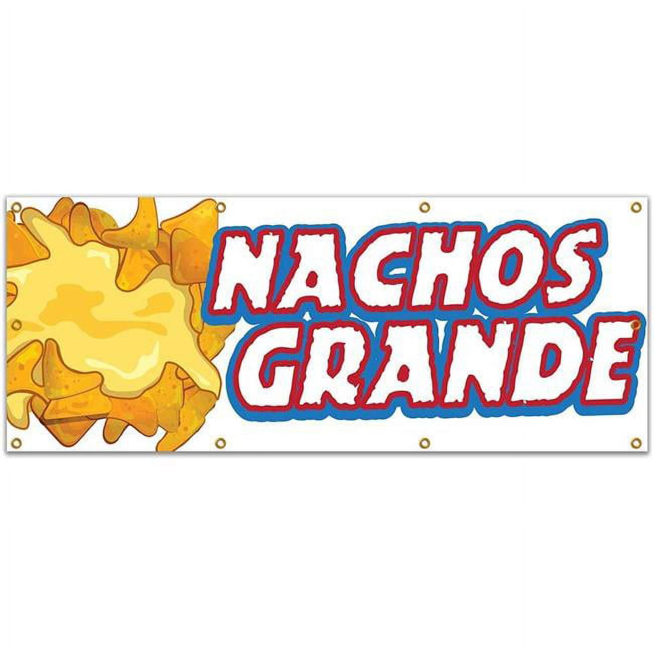 96 in. Nachos Grande Banner with Concession Stand Food Truck Single Sided