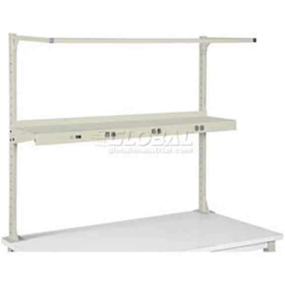 96 in. Shelf with Electrical-Tan