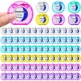 thumbnail image 1 of 96-pack mini dental floss, bulk mint flavored dental floss, designed for the homeless, 54.6 size plaque remover, anti-tear adult teeth cleaning, travel wedding bride bath donation gift (6 colors), 1 of 4