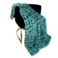 thumbnail image 1 of 96 x 110 in. Sherpa Faux Fur Luxury Throw Blanket, Teal, 1 of 1