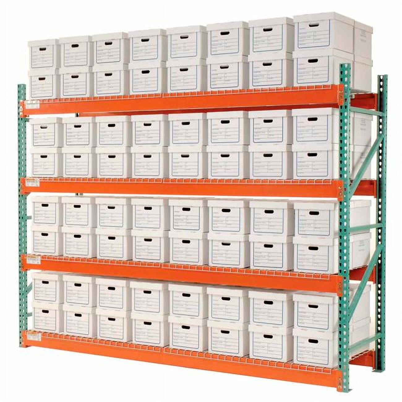 Legal Rack 96 x 120 x 36 in. Record Starter Letter Legal Storage Rack, Gray ...