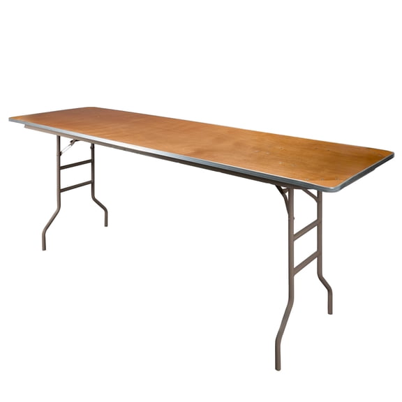 96" x 30" (8 Foot) Kitchen Prep Folding Table with Steel Skeleton by Chivari