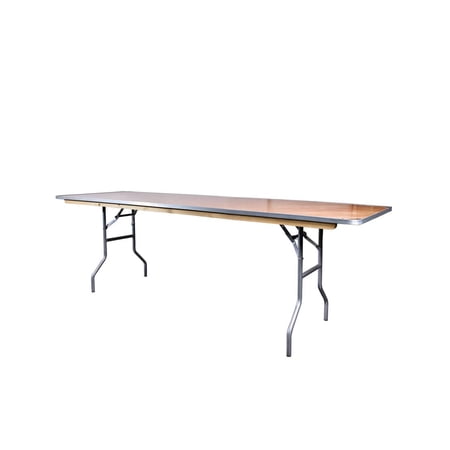 96" x 30" (8 Foot) Rectangle CornerMax Plywood Folding Table by Chivari