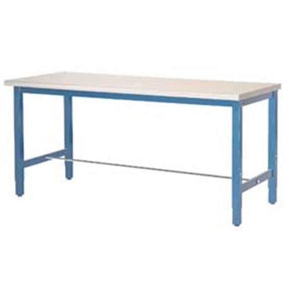 96 x 30 in. Production Workbench - ESD Laminate Square Edge - Blue