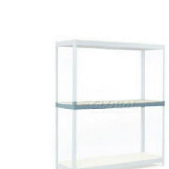 96 x 36 in. Additional Level Wide Span Rack with Wood Deck, Gray