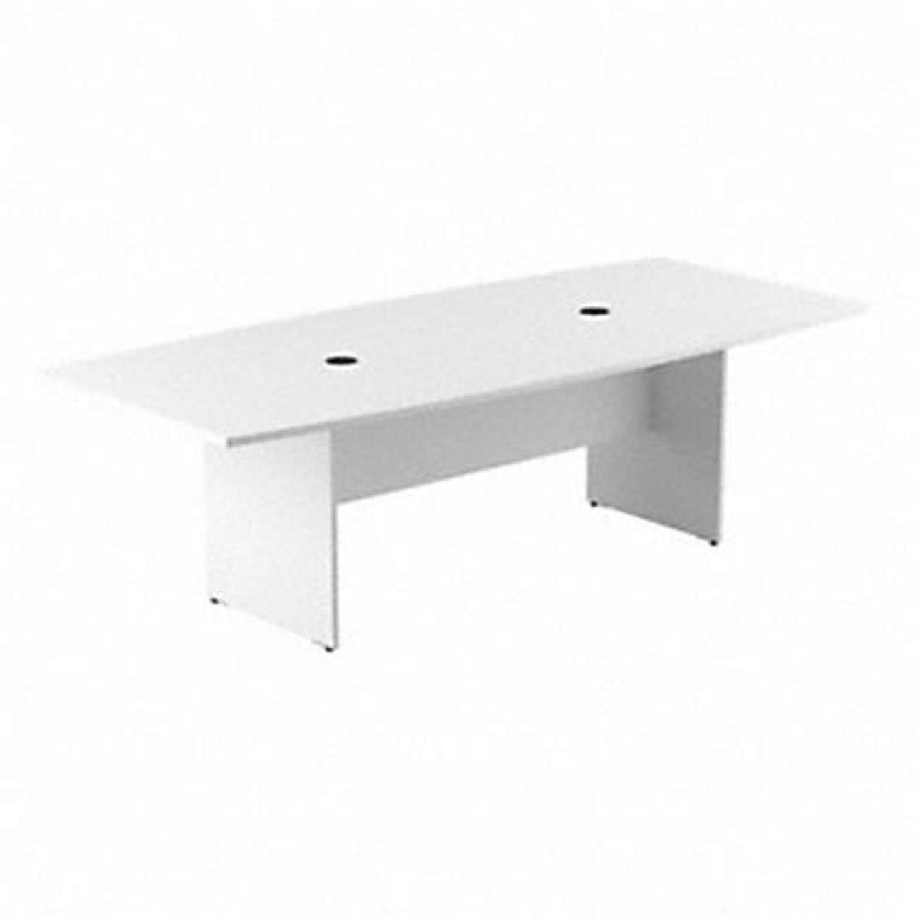 96 x 42 in. Conference Tables Boat Shaped Conference Table with Wood ...