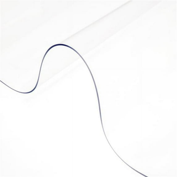 96 x 42 in. Plastic Tablecloth Table Protector for Dining Room Table, Clear