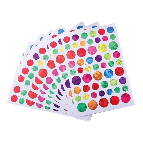 960/1080/1380Pcs Sparkling Star Heart Sticker Wrapping Sticker for Scrapbooking Art Craft Packaging Kid Reward Sticker