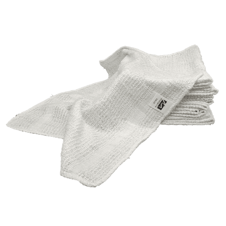 960 Pack - 12 Inch x 12 Inch White Cotton Value Rags - Reusable Lt Weight Thin Cloth Rags - Wood Stain/Painting/Crafts/Garage - 1/2 Lb per Dozen