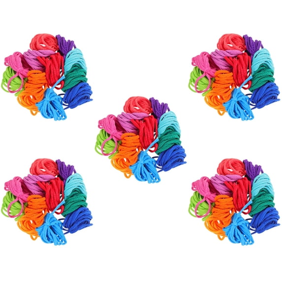 Loom Rope 960 Pcs Elastic Braided Rope Knitting Kit Weaving Loom Kit Weaving for ...
