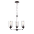 thumbnail image 1 of 9603-RBZ Millennium Lighting Moven - 3 Light Chandelier-16 Inch Tall and 18 Inch Wide     -Traditional Installation, 1 of 6