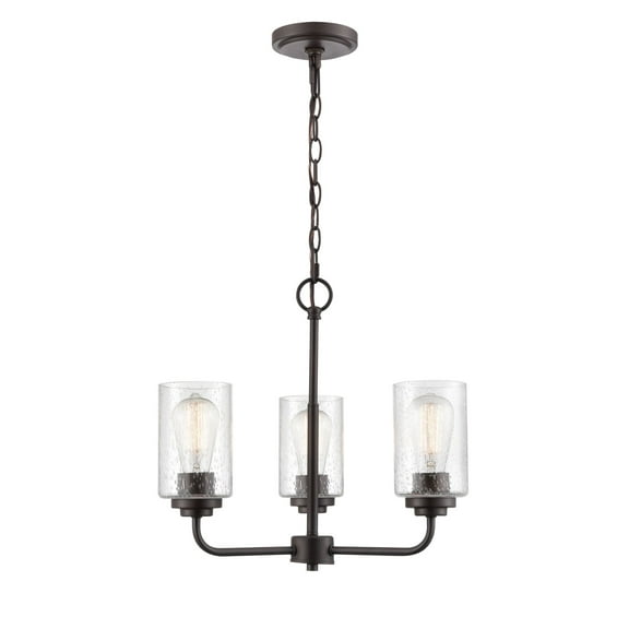 9603-RBZ-Millennium Lighting-Moven - 3 Light Chandelier-16 Inch Tall and 18 Inch Wide     -Traditional Installation
