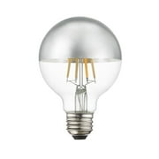 960832X60-Livex Lighting-7.7W E26 Medium Base G25 Globe Filament LED Replacement Lamp (Pack of 60)-Silver Finish