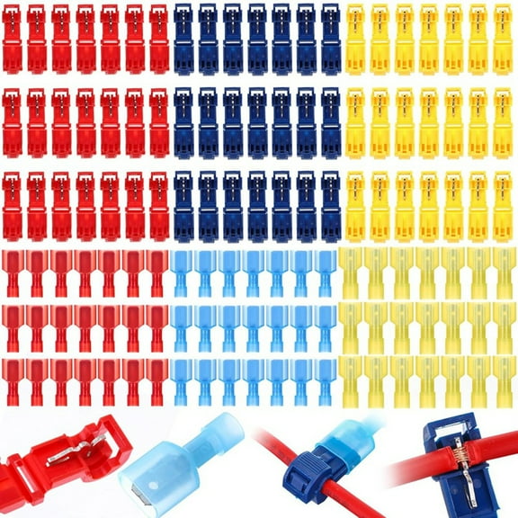 960pcs/480 Pairs T-Tap Wire Connectors Kit Self-Stripping Electrical Connectors Kit for Automotive Wire Tap,1set * t tap wire connectors