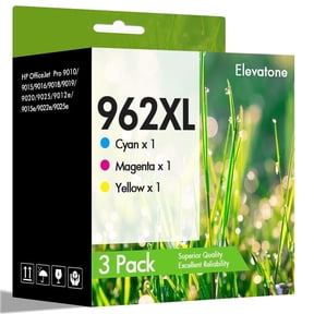 962 962XL Ink Cartridges Compatible for 962XL 962 3 Pack for OfficeJet Pro 9015 9020 9018 9025 9010 9018 9019 Printer (Cyan, Magenta, Yellow)