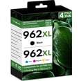 thumbnail image 1 of 962 Ink Cartridges Compatible for 962 962 XL Ink Cartridges for 9015 9025 9018e 9015e 9010 Printer (4 Pack), 1 of 7