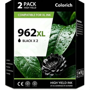 962XL Ink Cartridge,962XL Black Ink Compatible with HP 962 XL 962XLfor OfficeJet Pro 9015e 9018e 9025e 9012e 9019e 9022e 9010e 9028e 9015 9010 9018 9012 9025 9020 (2 Black Combo Pack)