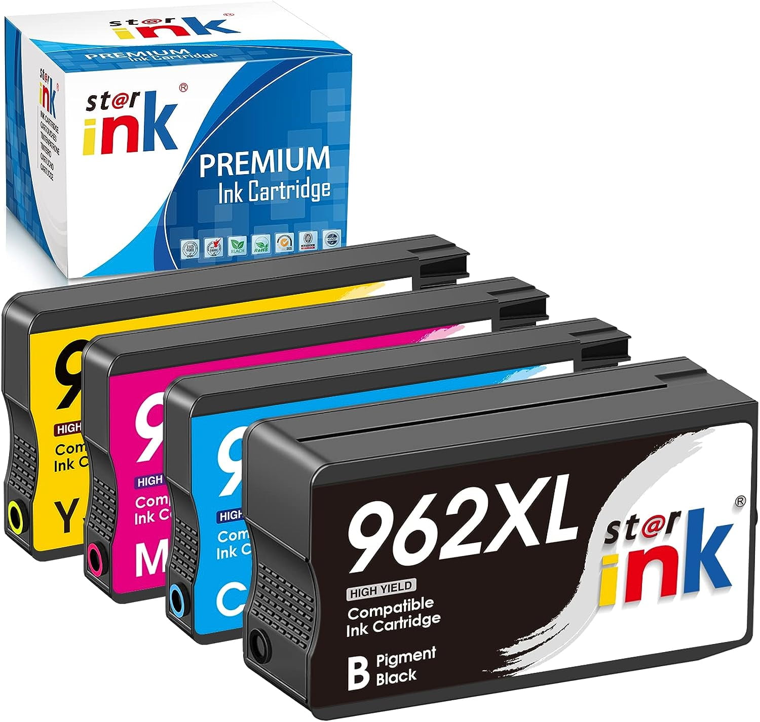 962XL Ink Cartridge for HP 962 XL HP962XL 4 Pack Ink Cartridge Combo