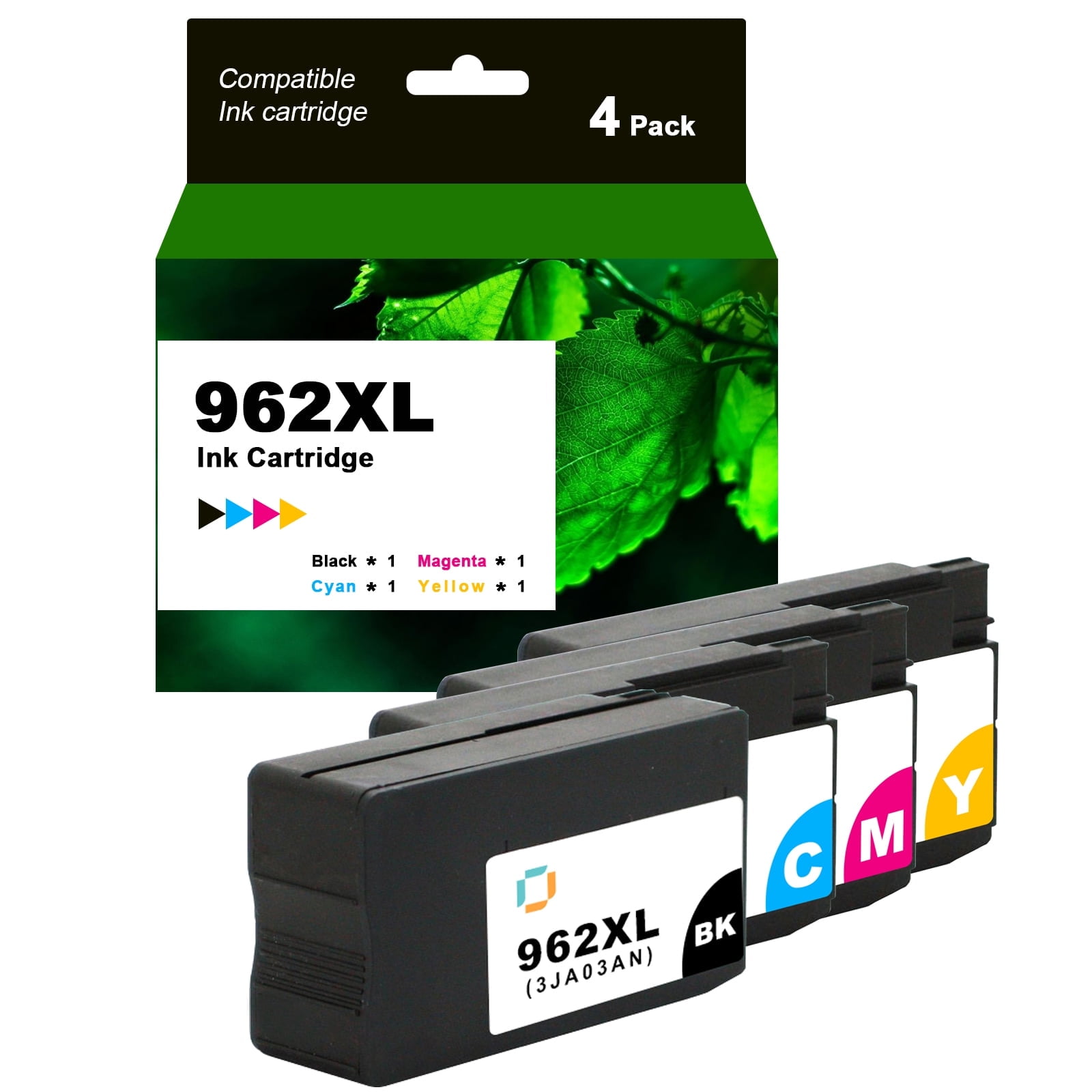Bemtack 962XL 4pk Ink Cartridge for HP OfficeJet Pro 9010 series ...