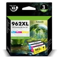 thumbnail image 1 of 962XL Ink Cartridges Compatible for HP962XL High Yiled Printer Ink 3 Pack Color Work for OfficeJet Pro 9015e 9015 9010 9022e Series Printer(1 Cyan/1 Magenta/1 Yellow), 1 of 8