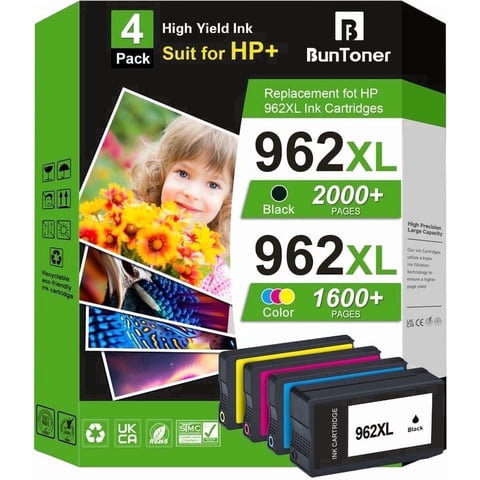 962 Ink Cartridges Compatible for HP 962 XL 962XL Ink Cartridges Combo Pack for Officejet Pro 9015e 9010 9025e 9015 9025 9018e 9025e 9020 Printer