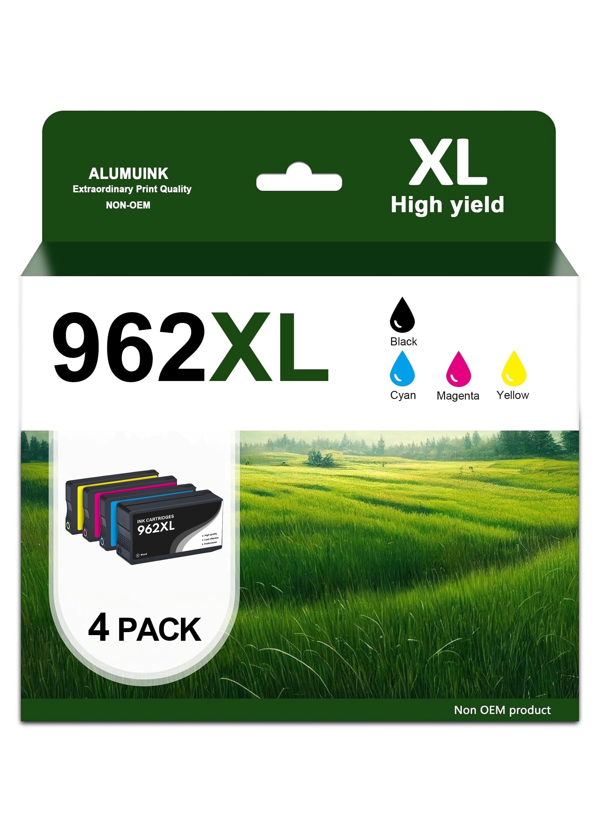 962XL Ink Cartridges Compatible for 962XL 962 Ink Cartridges Combo Pack ...