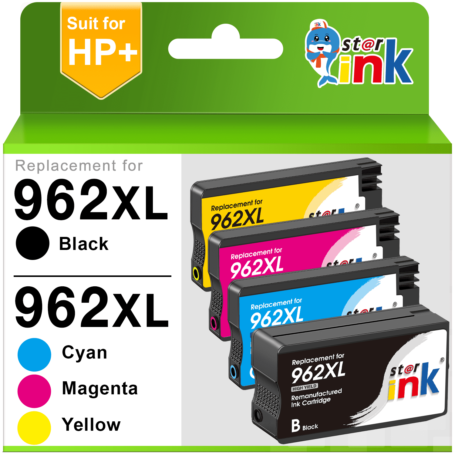 962XL Ink Cartridges for HP 962 XL 962XL Ink Cartridge Combo Pack for