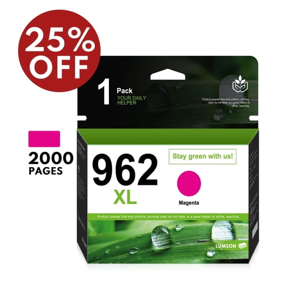 962XL Magenta Ink Cartridge Replacement for HP Pro 9010 9010e 9020 9025 Printer (1 Pack)