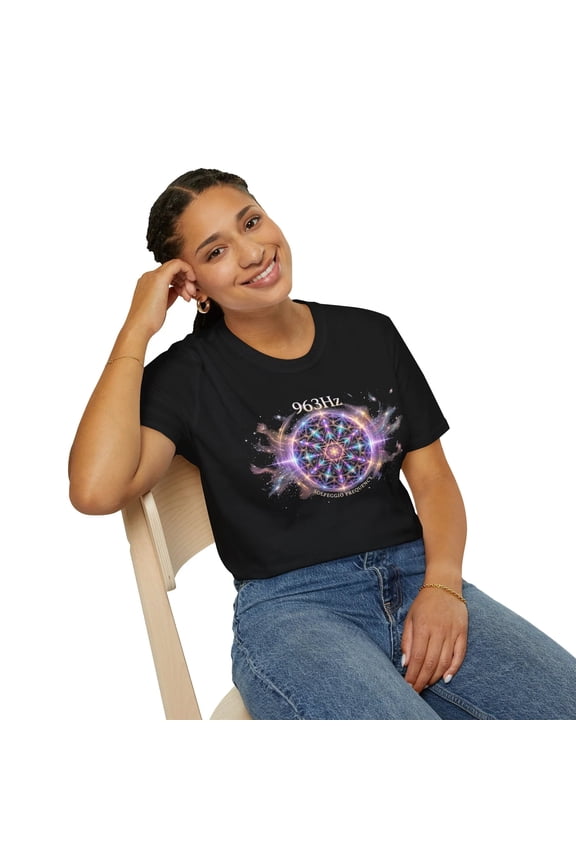 963Hz Sacred Geometry T-Shirt — Meditation Sound Healing Tee