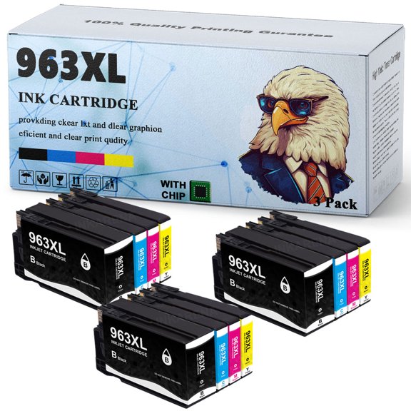 963XL Ink Cartridges Compatible for HP 963XL Ink Cartridge Compatible for HP OfficeJet Pro 9010 9012 9013 9014 9015 9016 9018 Printer