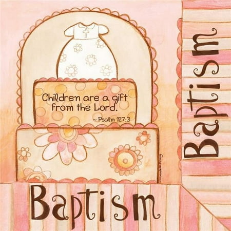 96515 Napkin - Baptism - Children Are A Gift From God, 6.5 x 6.5 in.