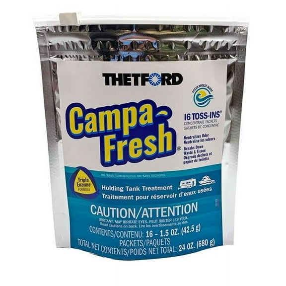 96698 Ocean Breeze Campa Fresh Toss-Ins Holding Tank Treatment - 16 Count