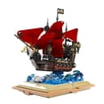 thumbnail image 1 of 966Pcs Pirate Ship Building Blocks Set with Book Base, Red Sail Model Kit with Wave Components, Creative Handmade Gift, Birthday Gift for Teens, 1 of 7
