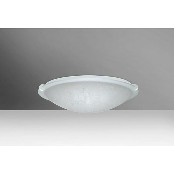 9682ST-LED-WH-Besa Lighting-Trio 12-One Light Flush Mount-11.88 Inches Wide by 3.75 Inches High-White Finish-Stucco Glass Color-LED Lamping Type